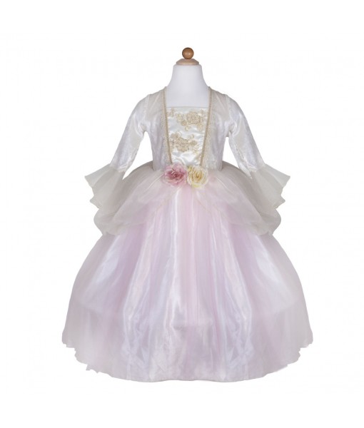 Robe princesse rose et or 7-8 ans