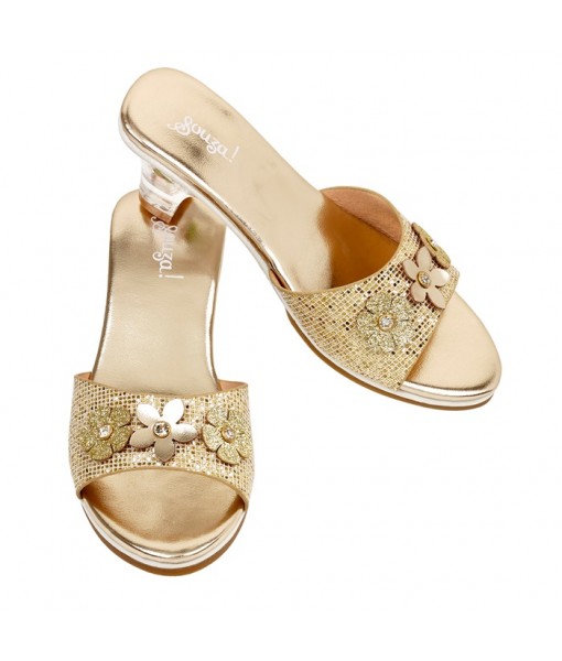 Mules à talons Ellina or 27-28
