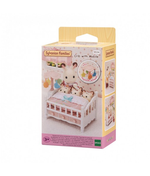 Le lit de bébé et mobile