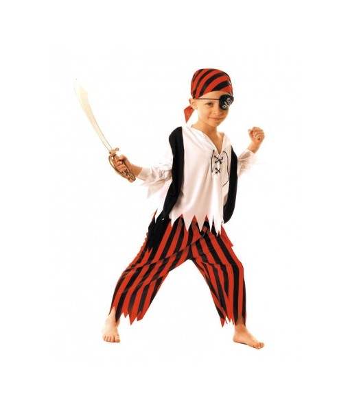 Costume moussaillon pirate 4-6 ans