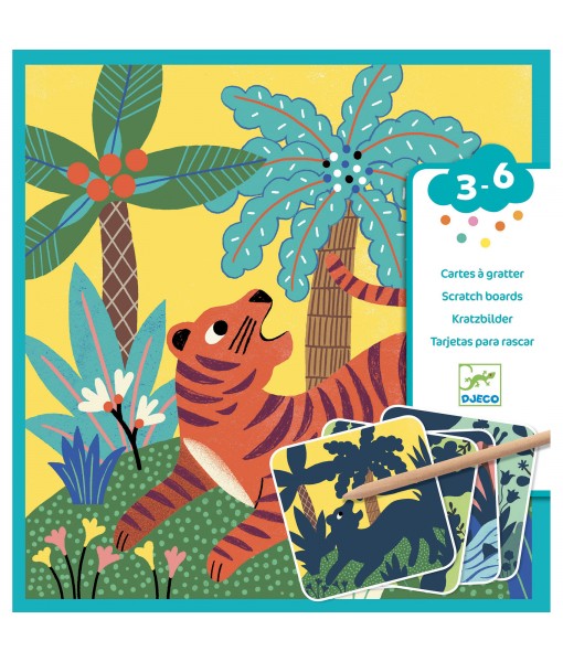 Cartes à gratter des petits - Grosses bêtes