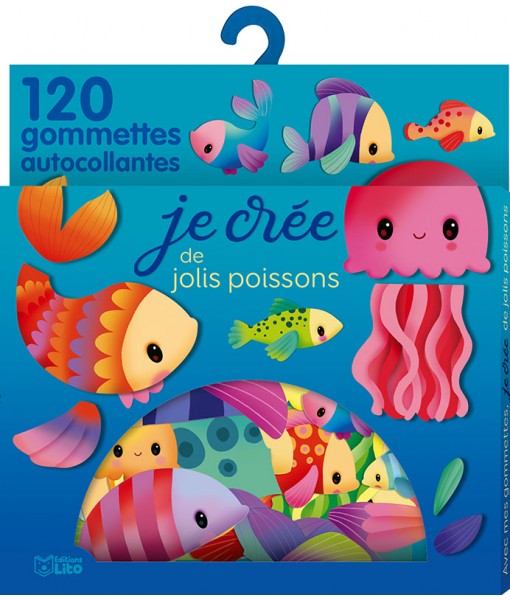 Gommettes - Je crée de jolis poissons