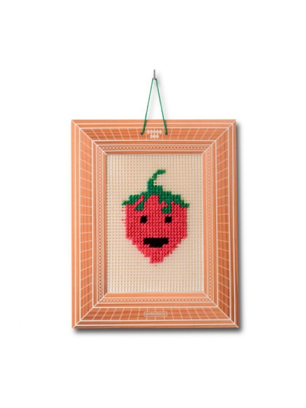Kit canevas fraise