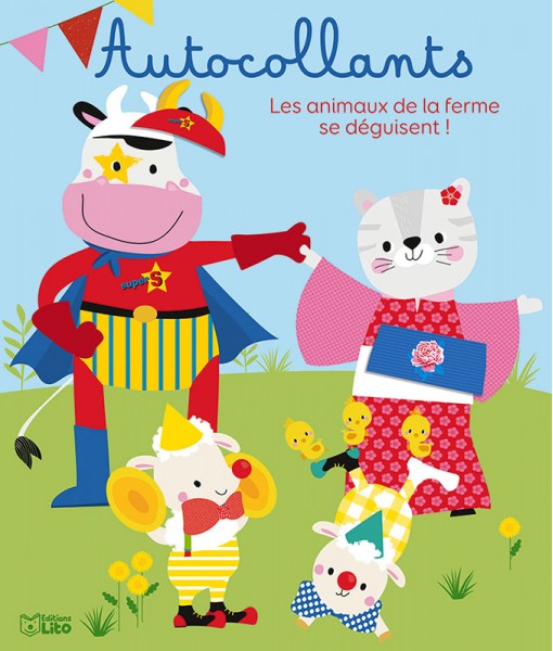 Autocollants - Les animaux de la ferme se déguisent !
