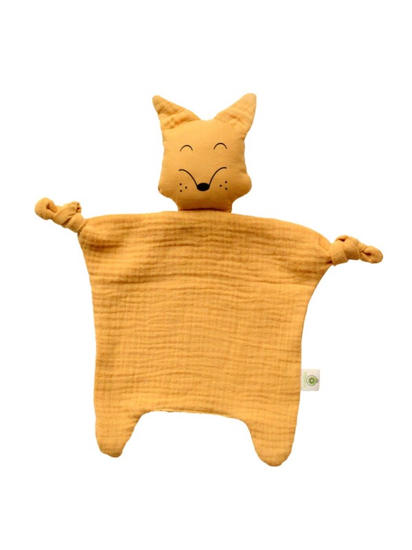 Doudou coton  bio renard