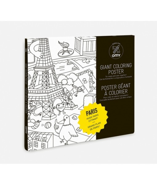 Poster géant à colorier - Paris
