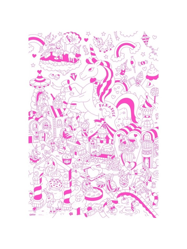 Poster géant à colorier - Lily