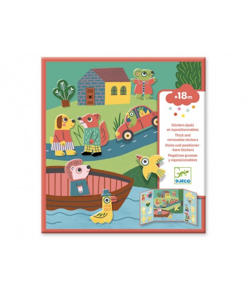 Créer avec des stickers - Les animaux