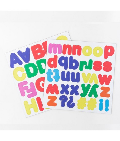 Lettres magnétiques multicolores (x 125)