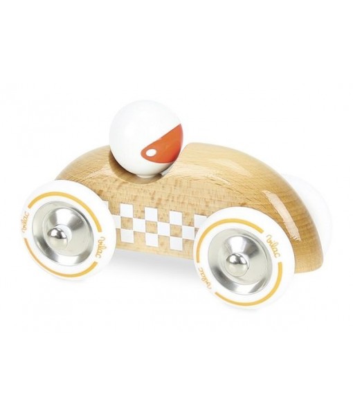 Rallye checkers bois naturel
