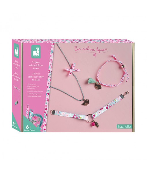 3 bijoux rubans à fleurs à créer