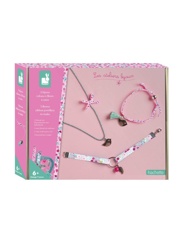 3 bijoux rubans à fleurs à créer