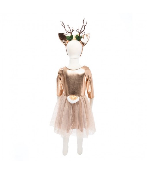 Robe de biche avec coiffe 5-6 ans