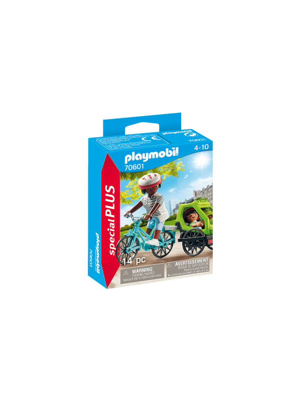 Spécial plus - Cyclistes maman et enfant