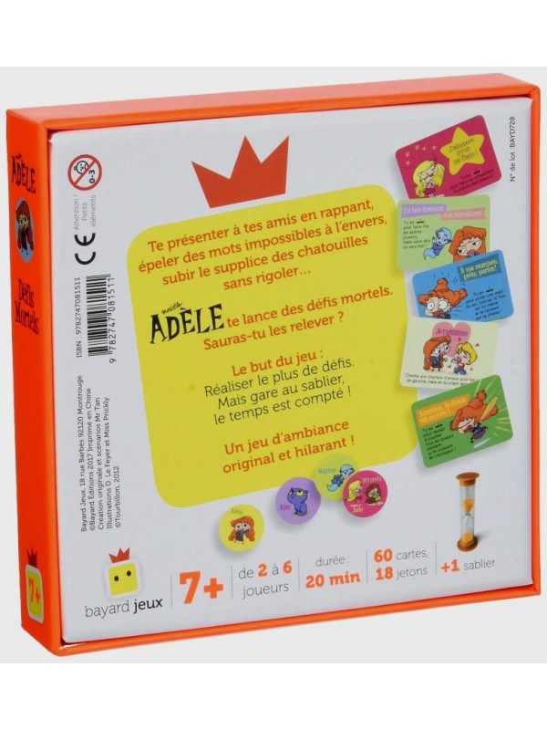 Mortelle Adèle jeu - Défis mortels