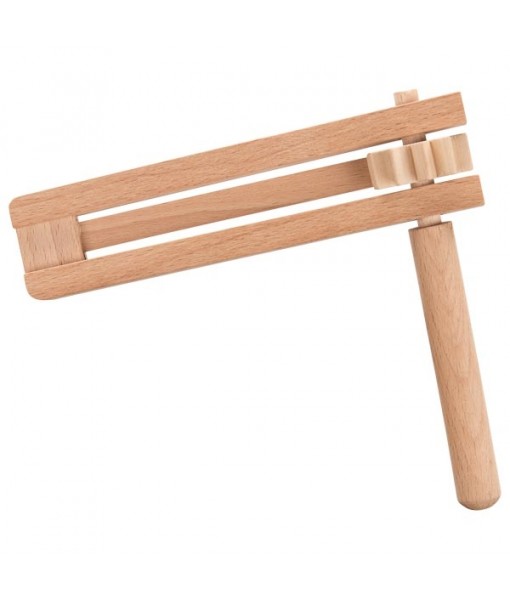 Crécelle bois naturel