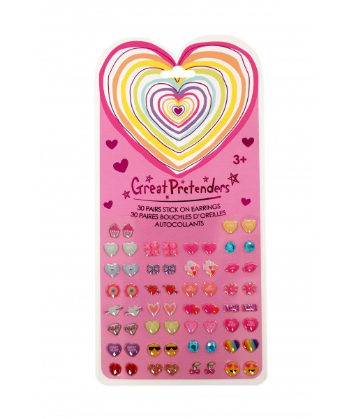 Boucles d'oreille autocollantes cœur