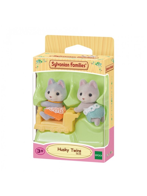 Bébés jumeaux husky