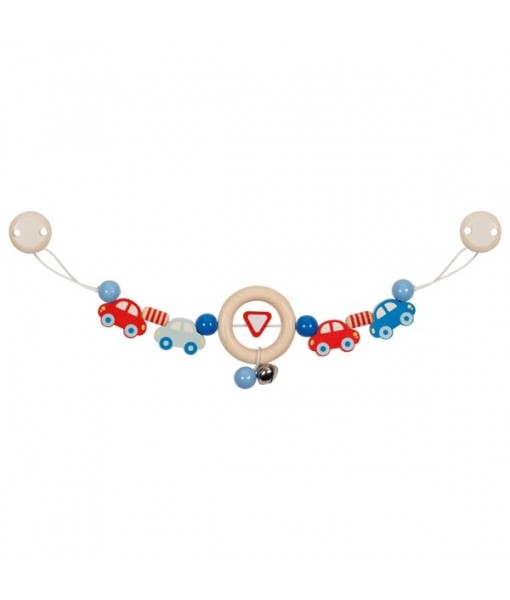 Chaîne de poussette avec clips - voitures