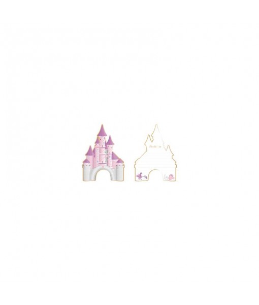 Invitations princesse (x8)