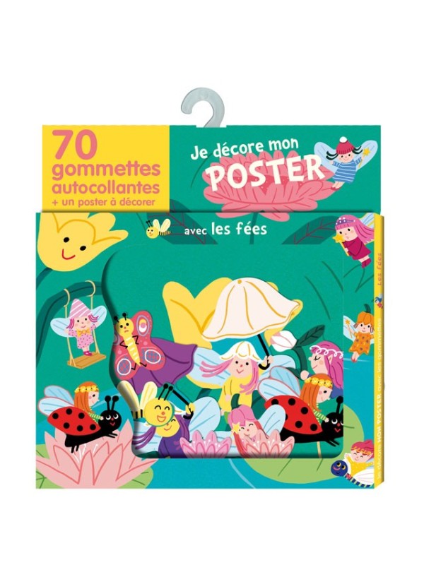 Je décore mon poster gommettes les fées