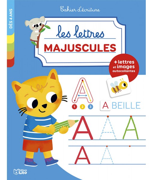 Cahier d'écriture - Les lettres majuscules