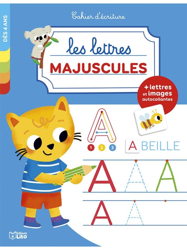 Cahier d'écriture - Les lettres majuscules