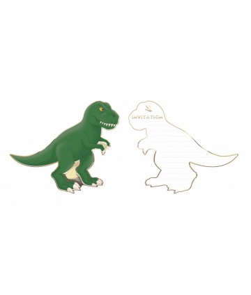 Invitations dinosaure (x8)