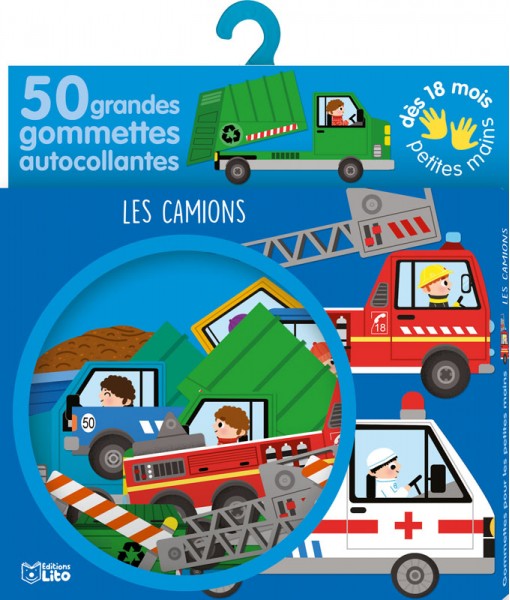 Gommettes petite mains - Les camions