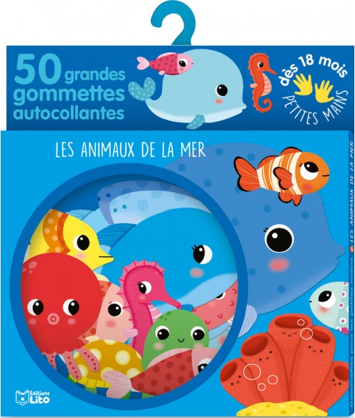 Gommettes petite mains - Les animaux de la mer