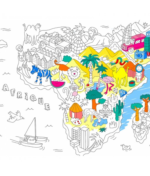 Set de table à colorier - Atlas
