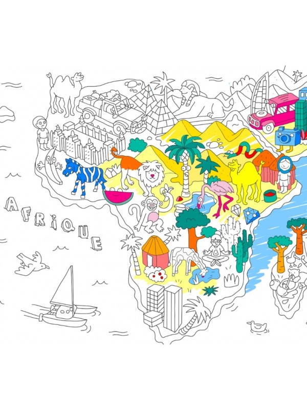 Set de table à colorier - Atlas