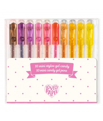 Mini stylos gel candy (x10)