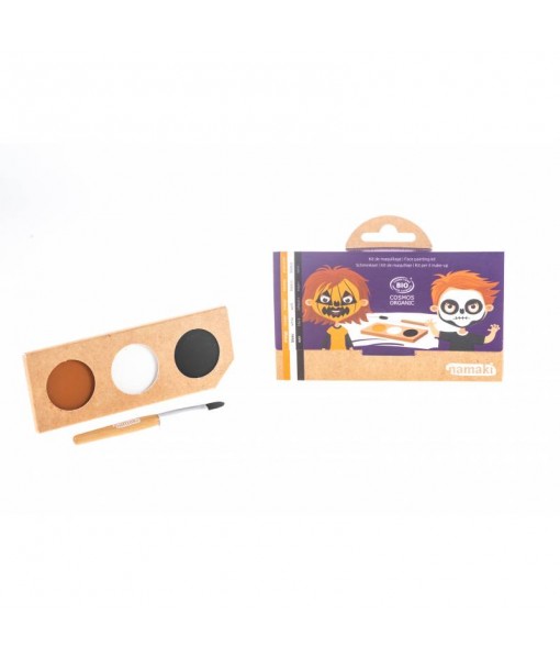 Kit 3 couleurs Citrouille et squelette Bio