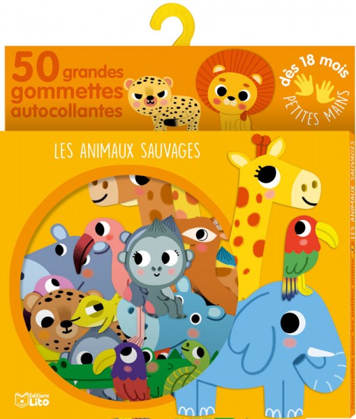 Gommettes petite mains - Les animaux sauvages