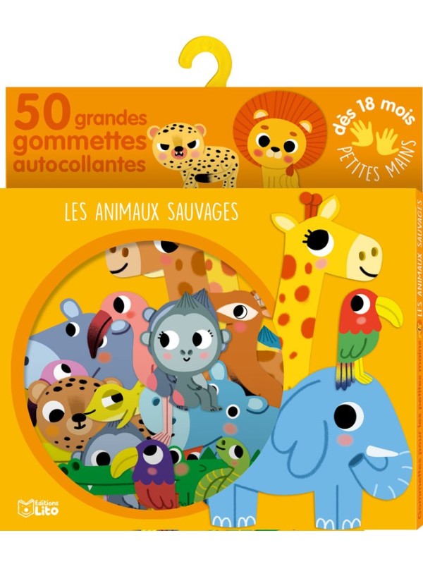 Gommettes petite mains - Les animaux sauvages