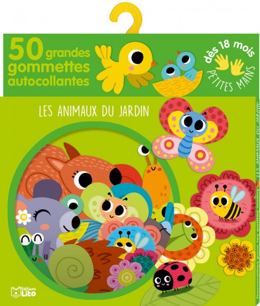 Gommettes petite mains - Les animaux du jardin