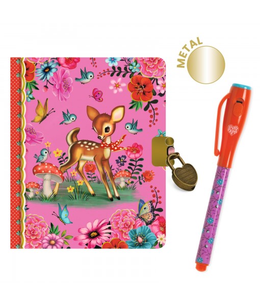 Petit carnet secret Fiona avec feutre magique