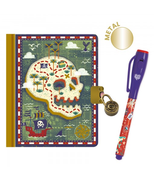 Petit carnet secret Steve avec feutre magique