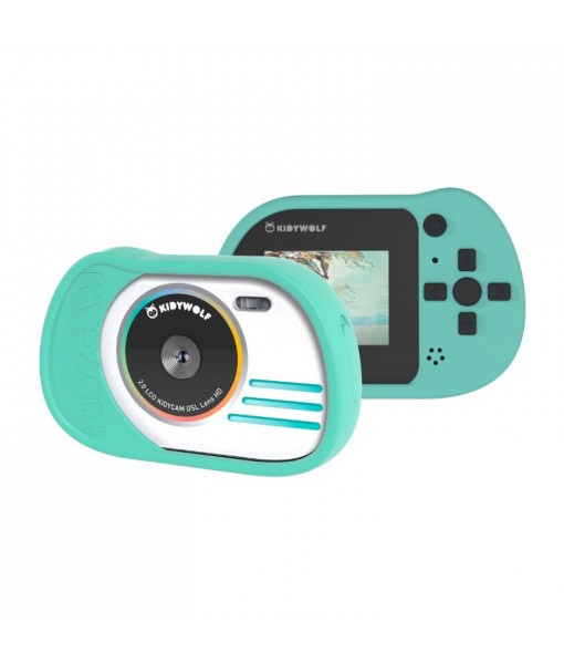 Appareil photo étanche cyan Kidycam