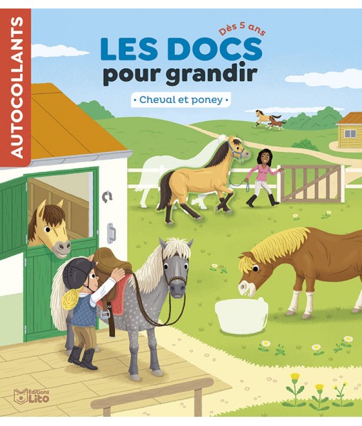 Autocollants - Les docs pour grandir - Cheval et poney