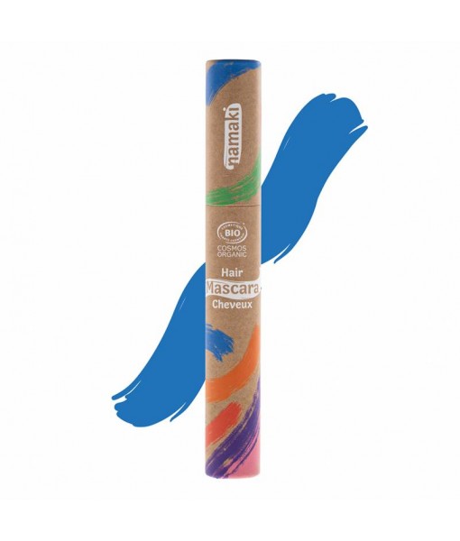 Mascara cheveux bleu