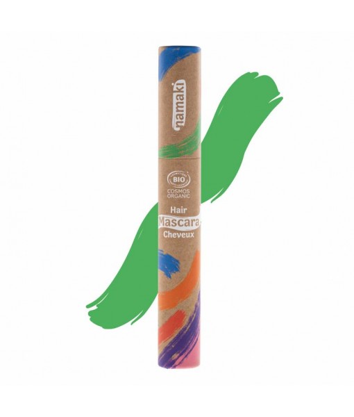 Mascara cheveux vert