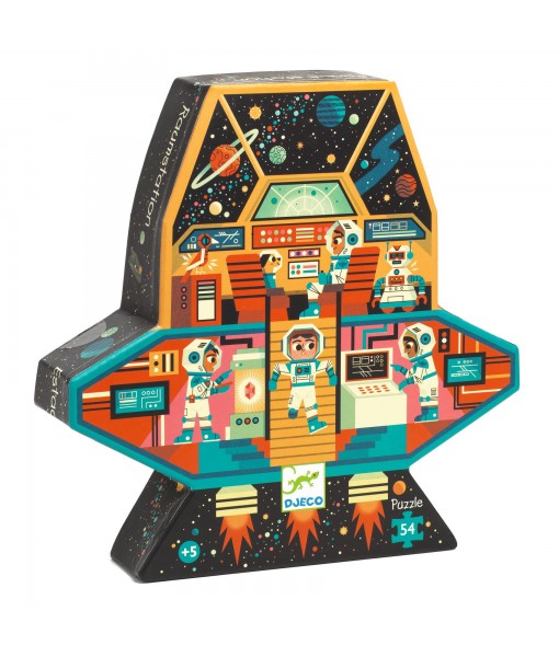 Puzzle silhouette Station spatiale - 54 pièces