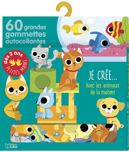 Gommettes - Je crée avec les animaux de la maison