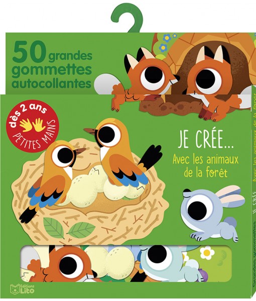 Gommettes - Je crée avec les animaux de la forêt