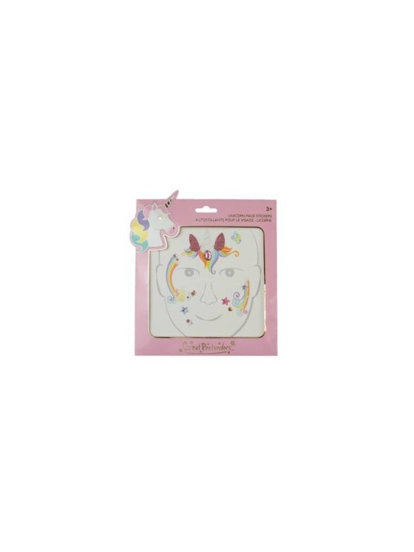 Autocollants pour le visage - thème licorne