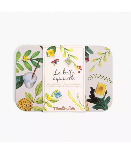 Boîte aquarelle Le jardin du moulin