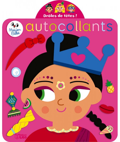 Autocollants drôles de têtes ! Les filles