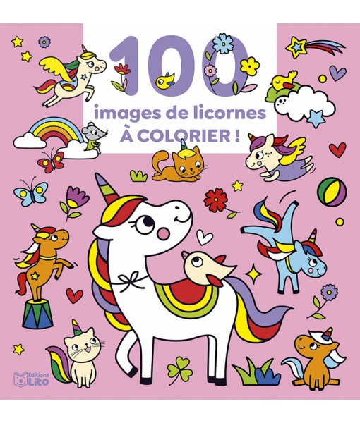 100 images de licornes à colorier